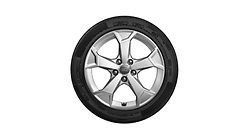 Wheel, 5-arm secare, 6.5Jx17, 215/65 R17 99H winter tyre
