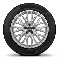 Aluminium-Gussr&auml;der Audi Sport im 10-Y-Speichen-Design, Gr&ouml;&szlig;e 7,5 J x 17, mit Reifen 215/40 R 17