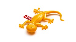 Air freshener gecko, yellow, fruity