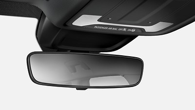 Manual-dimming rear view mirror
