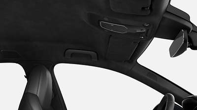 Podsufitka z mikrofibry Dinamica w kolorze czarnym Audi exclusive