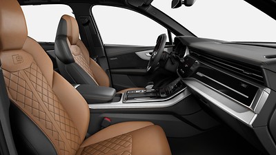 Designpakke i sort/cognacbrun, Audi exclusive