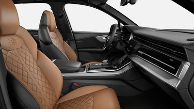 Audi exclusive Design -paketti musta/konjakin-ruskea