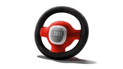 Audi plush steering wheel