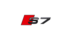 Nazwa modelu S7 w kolorze czarnym, na tył