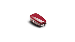 Couvre-clé décoratif, rouge misano avec anneaux Audi