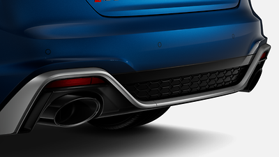 Sport exhaust with black tips
