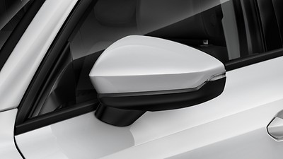 Capa do espelho retrovisor externo na cor do veículo