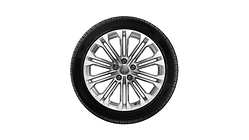 Wheel, 10-parallel-spoke, 8.0Jx18, 245/40 R18 97V XL winter tyre, left