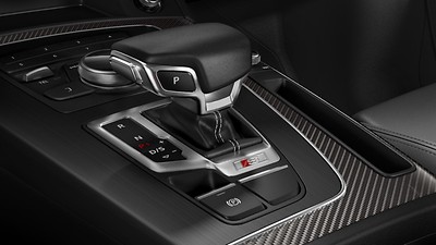 Leather-wrapped gear selector