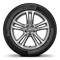 Aluminium-Gussr&auml;der im 5-Parallelspeichen-Design (S-Design),
Gr&ouml;&szlig;e 7,5 J x 17