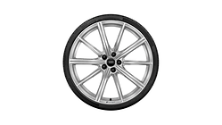 Wheel, 10-spoke star, galvanic silver, metallic, 8.5Jx21, 245/40 R21 100V XL winter tyre