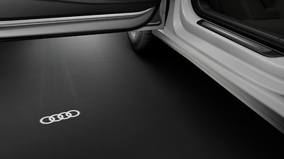 Ledinstaplicht met Audi logo projectie