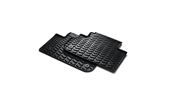 All-weather floor mats, for rear, black