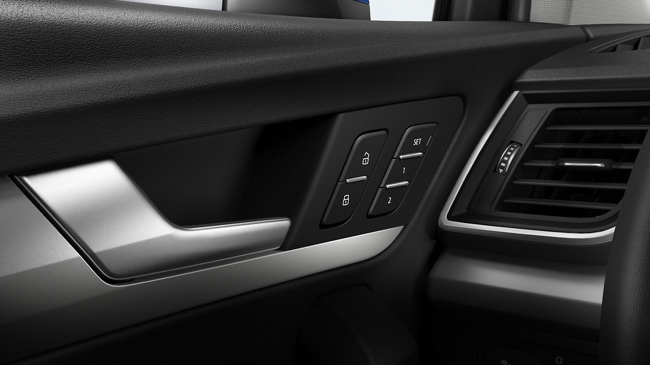 Asientos delanteros con ajuste eléct. y función de memoria para el asiento del conductor y retrovisores exteriores