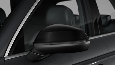 Exterior mirrors in gloss black