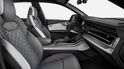 Designpaket jetgrau/silber-alaskablau Audi exclusive
