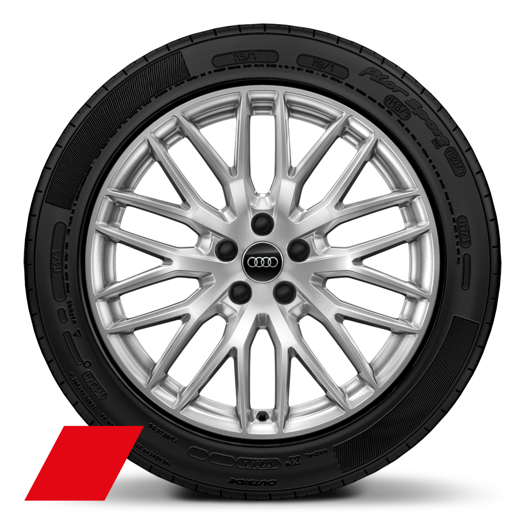 Jantes Audi Sport, style à 10 branches en Y, 8,0J x 19, pneus 235/40 R19