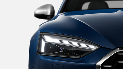 Reflektory Matrix LED  ze światłami laserowymi Audi, dynamiczną grafiką i dynamicznymi kierunkowskazami