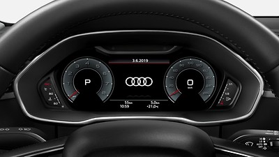 Audi virtual cockpit Plus 12.3" με επιπλ έον δυνατότητες απεικόνισης