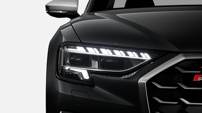 Proiettori a LED Audi Matrix HD con presentazione delle luci dinamica e indicatori di direzione dinamici