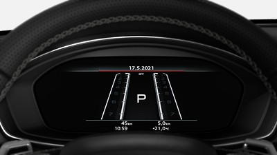 Audi virtual cockpit plus mit zusätzlichem RS-Layout