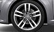19" alloy wheels in 5-arm star design, contrasting grey, partly polished, with 245/35 tyres