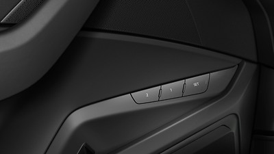 Auto-dimming, electrically adjustable, power-folding, heated exterior mirrors with memory
