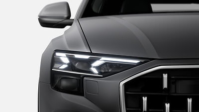 HD Matrix LED headlamps with Audi laser light, LED rear combination lamps and headlamp washer system