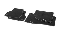 Textile floor mats Sports, for the front and rear, black