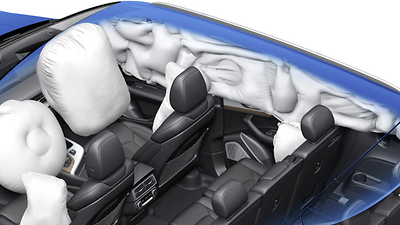 Airbags latéraux avant et airbags rideaux