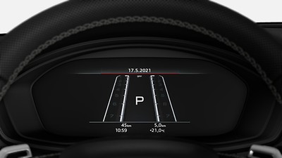 Audi virtual cockpit plus con layout RS aggiuntivo