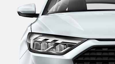 LED headlights and LED rear lights with dynamic rear indicators