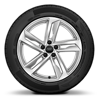 Jantes en aluminium coul&eacute; 7,5 x 17 &agrave; 5 branches S Design avec pneus 215/45 R17