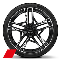 Wheels, 5-double-spoke dynamic style, Anthracite Black, diamond-turned, 8.5J|11.0J x 20, 245/30|305/30 R20 tires