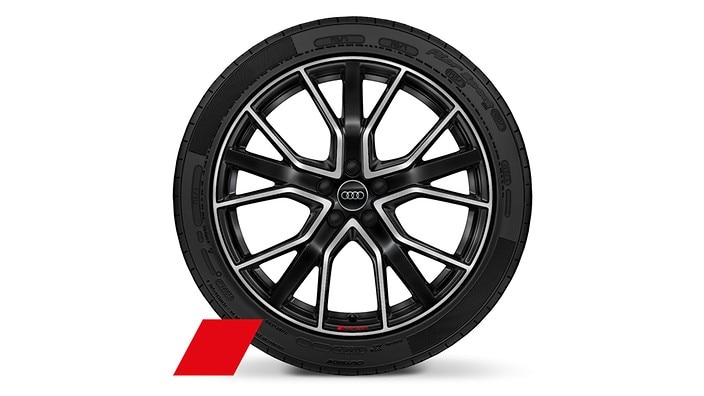20" 5-V-spoke star-design, anthracite black wheels