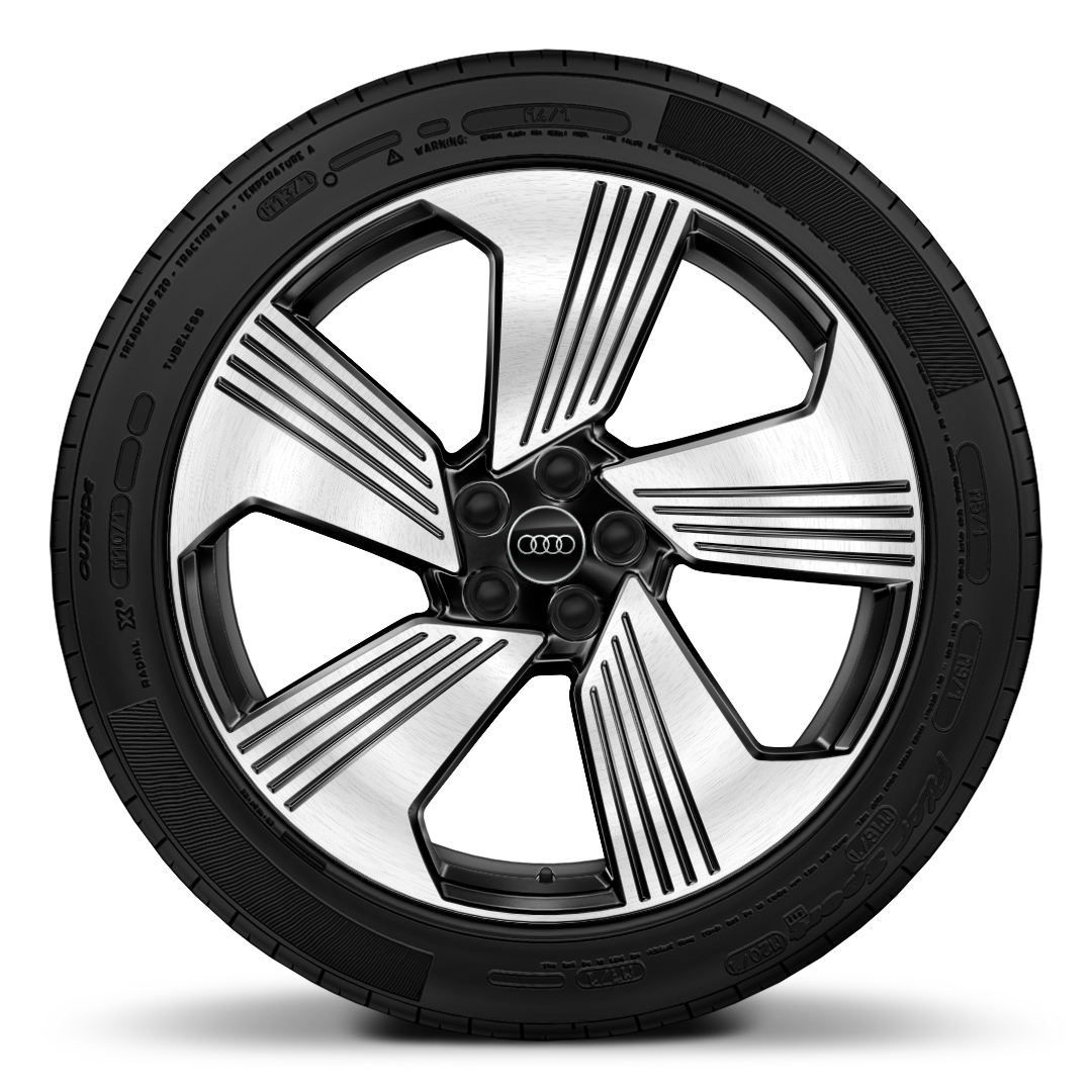 21" 5-arm-turbine design wheels, bi-color black finish