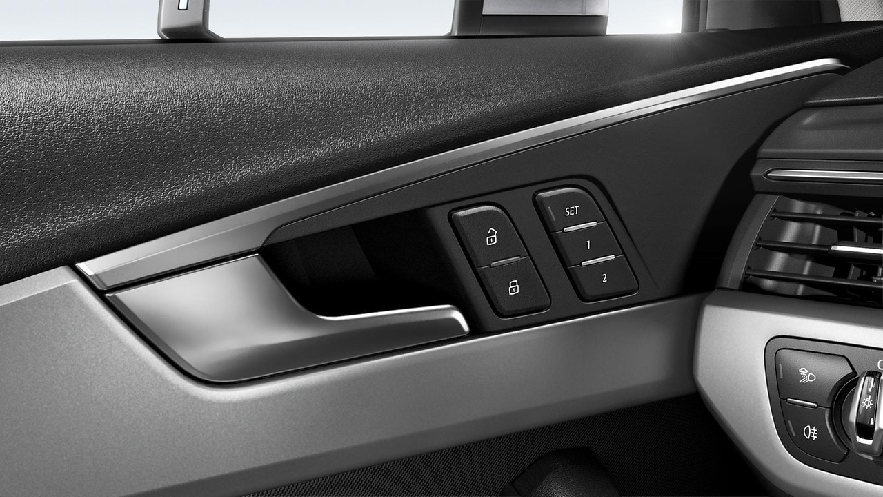 Door mirrors - with memory and auto dimming function. Electrically folding, adjustable and heated