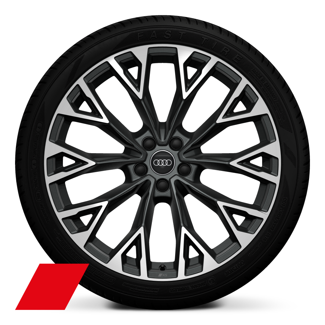 Llantas Audi Sport, diseño estrella de 10 radios, Gris Satinado, torn. brill., 8,5J x 21, neumáticos 245/40 R21