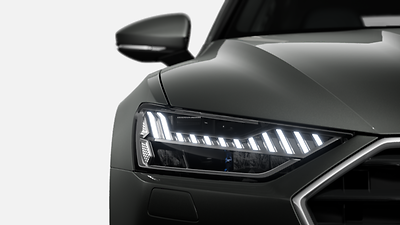 HD matrix LED-strålkastare med Audi laser light - restriktivt tillval med senare produktion