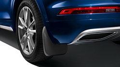 Mud flaps, for the rear, for vehicles without S line exterior package and without equipment line advanced