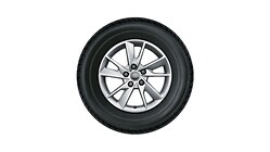 Rad, 5-Arm-Facetten, 7,0Jx16, Winterreifen 205/60 R16 92H, links
