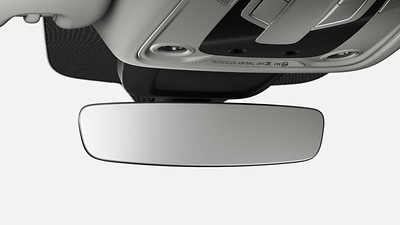 Auto-dimming interior rearview mirror, frameless