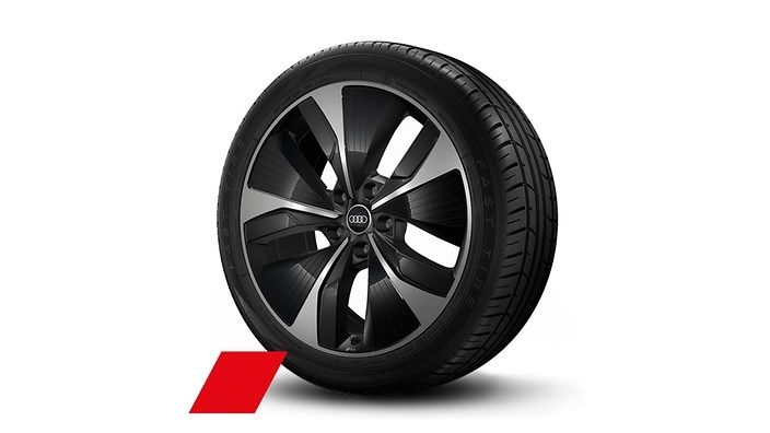 21“ 5-arm aero design wheels, bi-color, darkened
