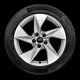 17" x 8.0J '5-arm style' alloy wheel with 225/45 R17 tyres