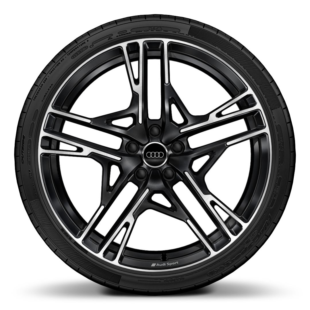20&quot; milled-cut design, anthracite wheels