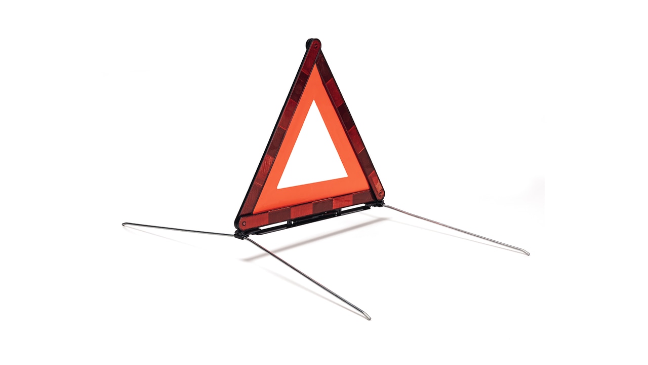 Tri&acirc;ngulo de pr&eacute;-sinaliza&ccedil;&atilde;o, dobr&aacute;vel