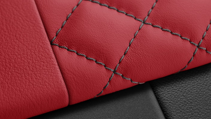 Fine Nappa leather interior with S embossing