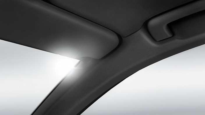 Black cloth headliner