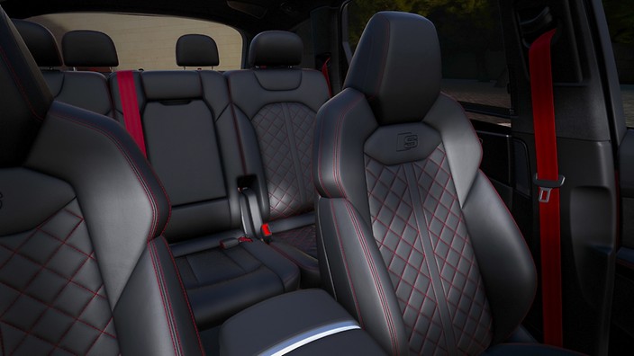 Audi Sport Crimson Red stitch package